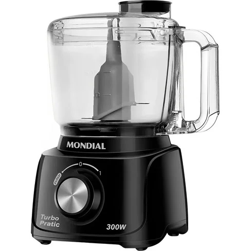 Mini Procesador Mondial Turbo Pratic MP-16-B 300 W 220 V - Negro