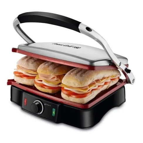 Press Grill Mondial PG-02 Red Ceramic 2000 W 180°