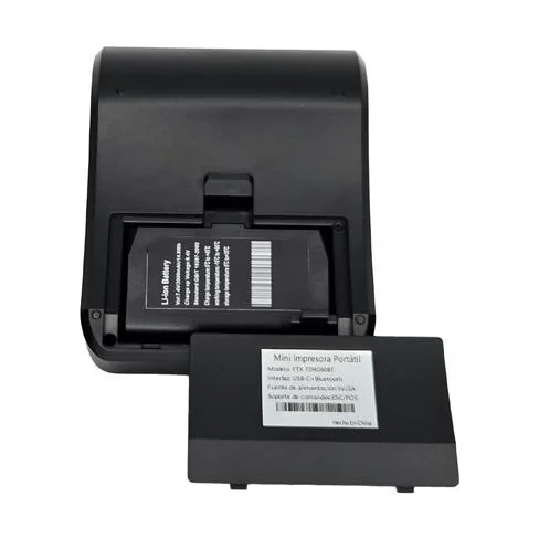 IMPRESORA TERMICA DIRECTA FTX RECIBOS 3" TDR080BT PORTATIL USB/BT NEGRO