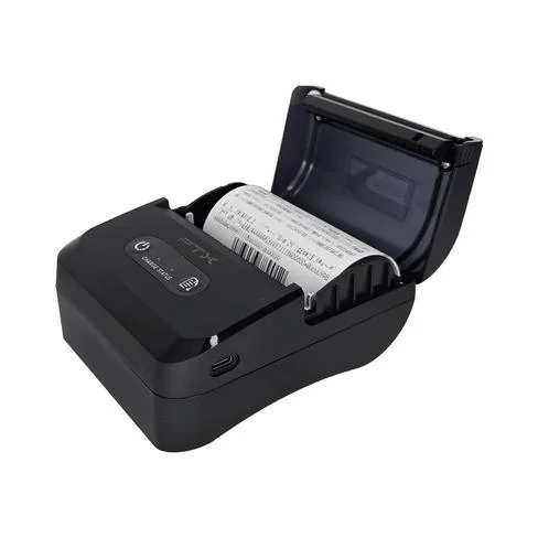 IMPRESORA TERMICA DIRECTA FTX RECIBOS 3" TDR080BT PORTATIL USB/BT NEGRO