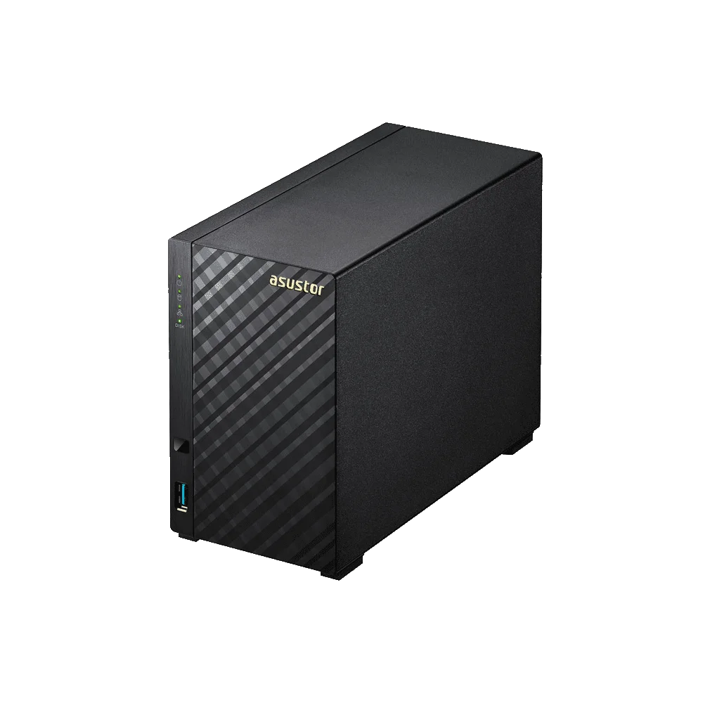 ALMACENAMIENTO NAS ASUSTOR AS1002T V2 DC1.6/2BAY/512MB/1-GBLAN/USB3.1