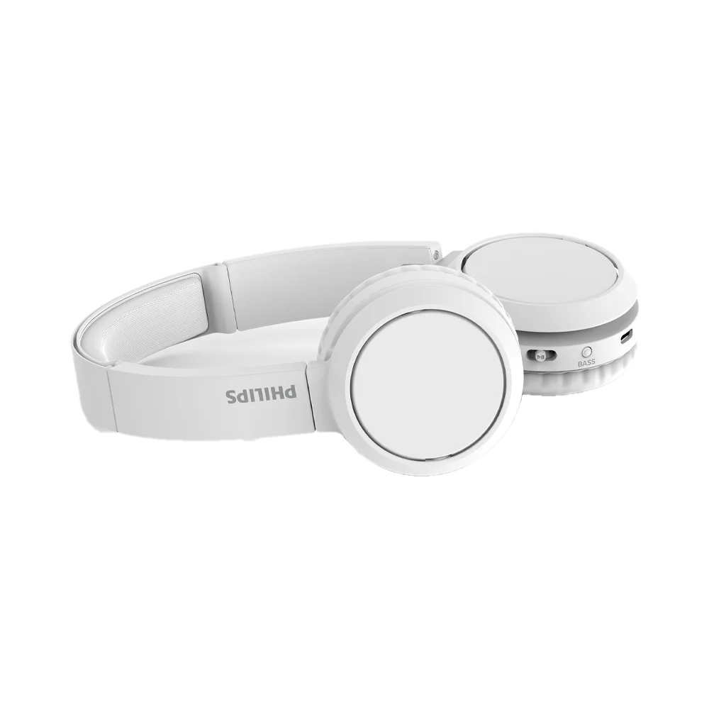 AURICULAR CON MICROFONO PHILIPS TAH4205WT/00 HEADPH/BASS/BT/USB-C/BLANCO