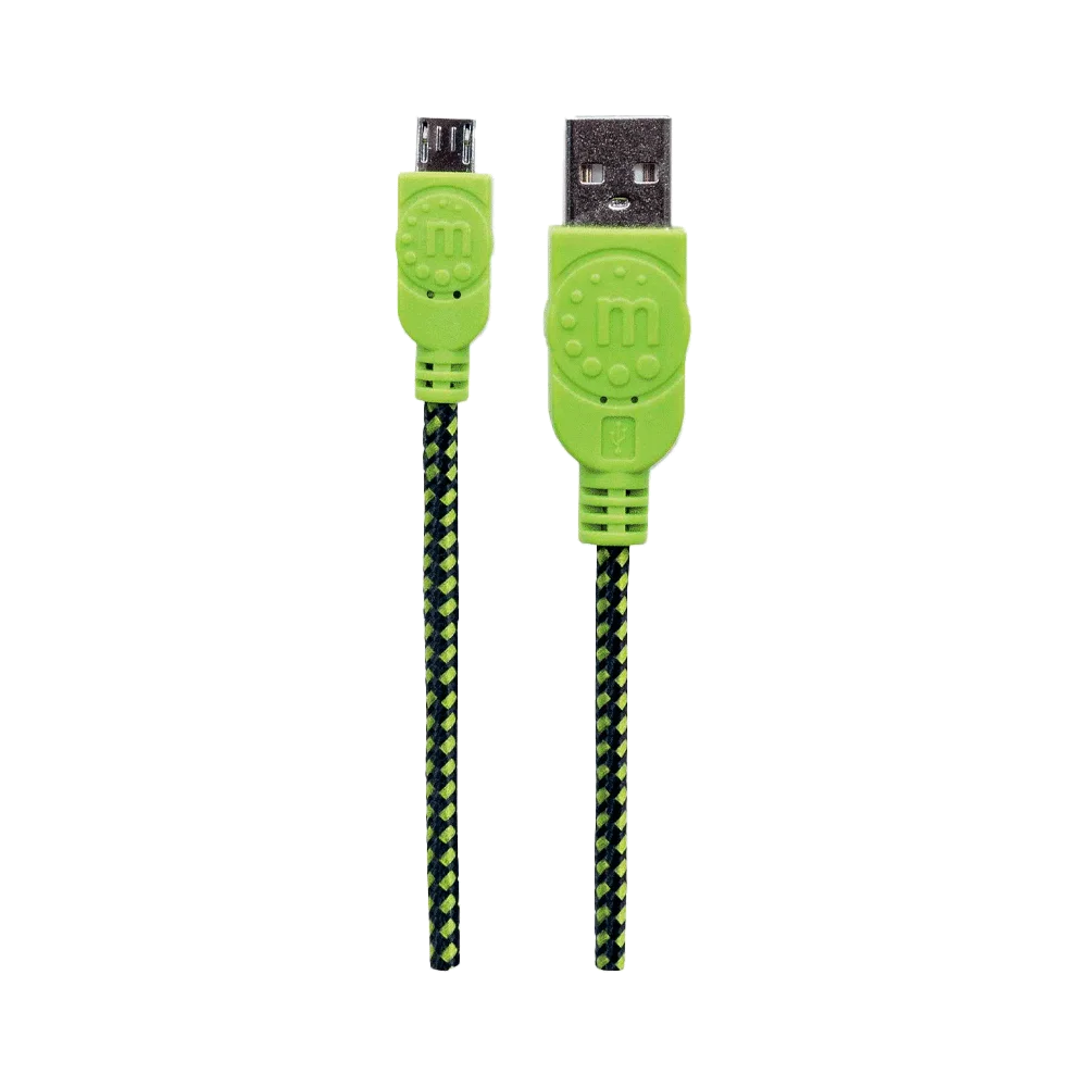 CABLE USB-A/USB MIC-B 352772 1MT VERDE/NEGRO