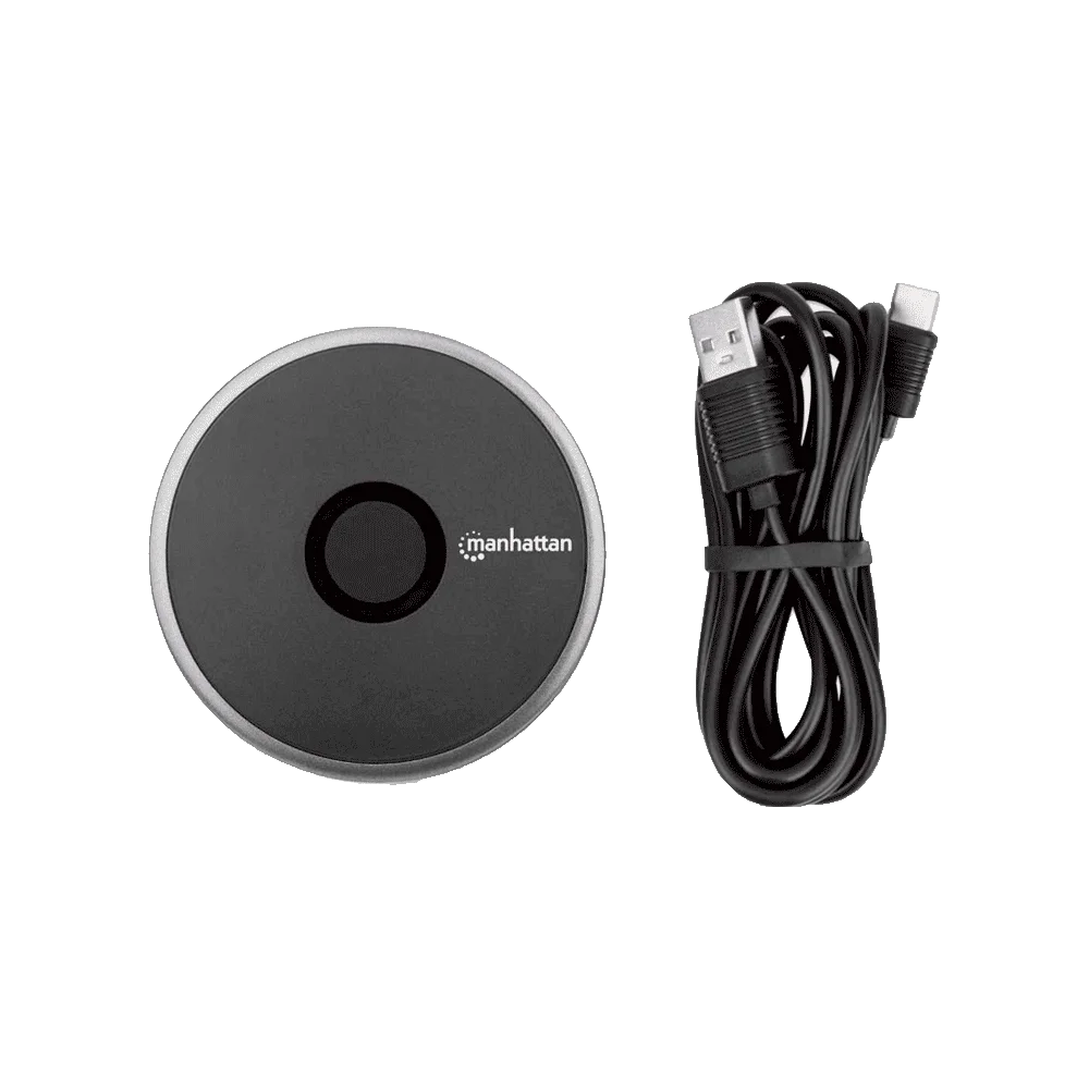 CARGADOR BASE INALAMBRICO QI 102186 10W/USB-C/NEGRO