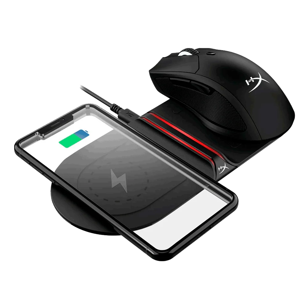 CARGADOR INALAMRICO HYPERX HX-CPBS-A CHARGEPLAY BASE W. QI 15W/USB/NEGRO