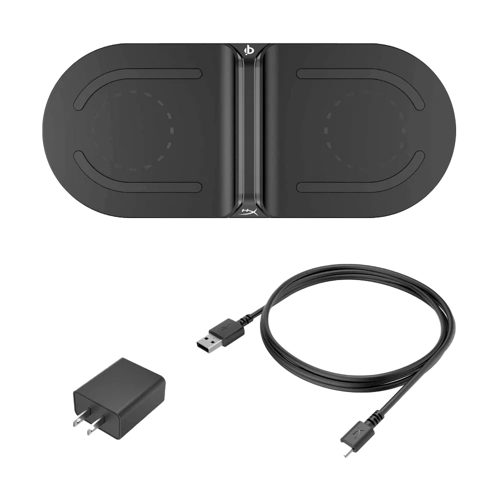 CARGADOR INALAMRICO HYPERX HX-CPBS-A CHARGEPLAY BASE W. QI 15W/USB/NEGRO