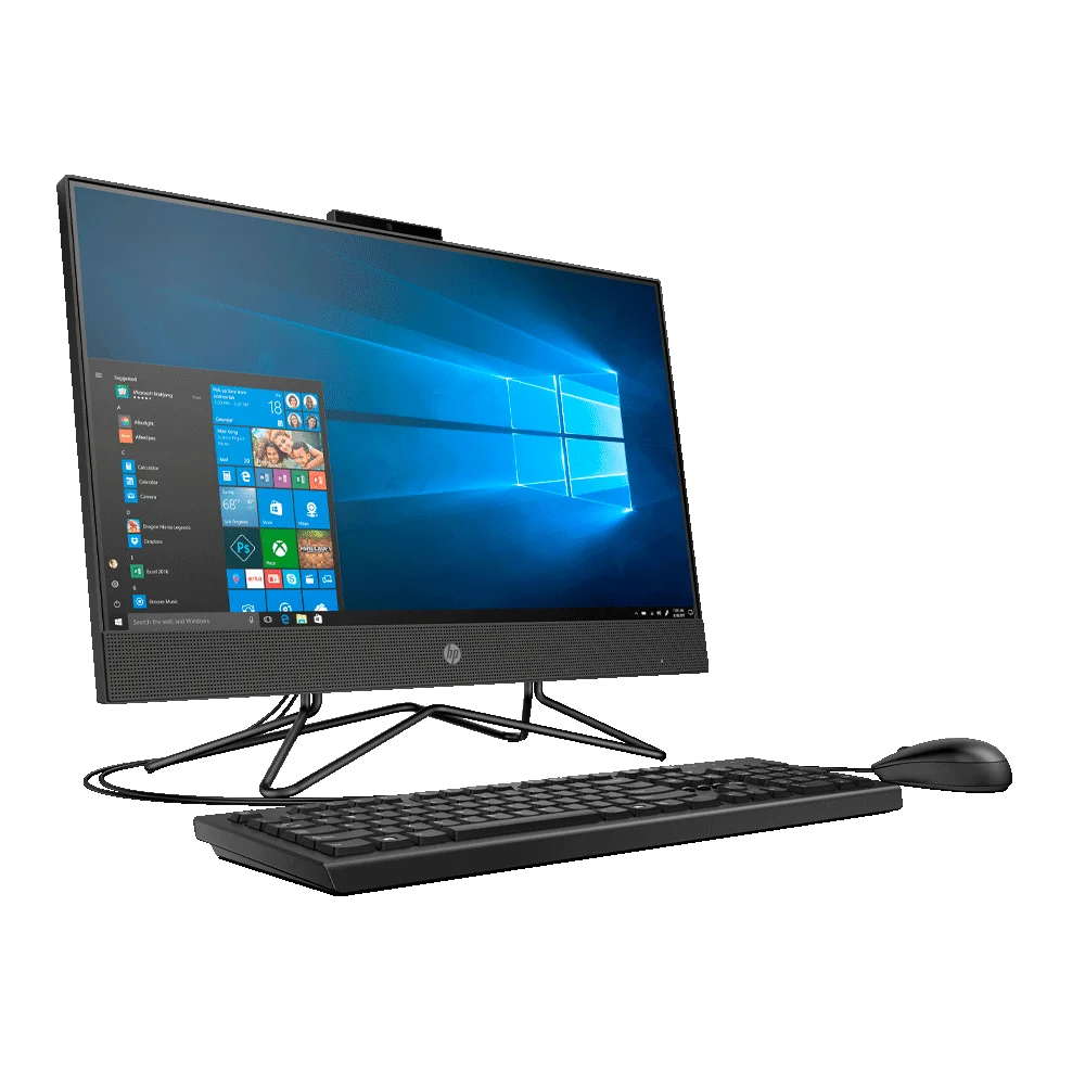 COMPUTADORA AIO HP 205 G4 AMD R5 2.1/8G/512SSD/WIFI/CAM/W10P/24"FHD IPS/ TECLADO + MOUSE