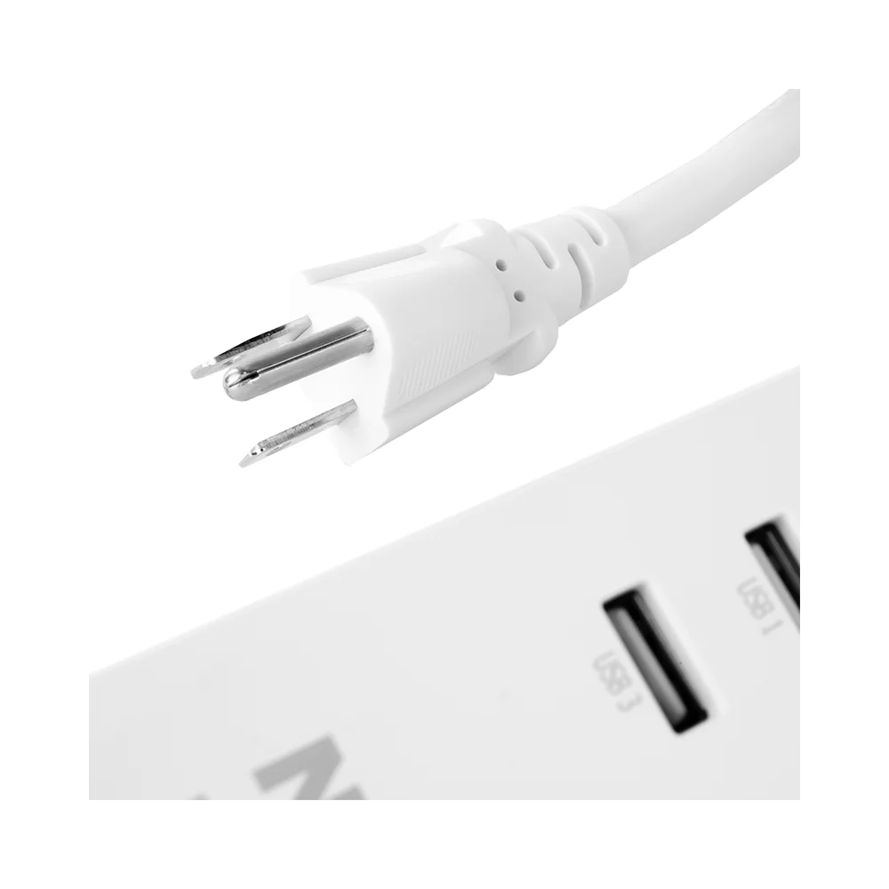 FILTRO DE LINEA NEXXT WIFI NHP-E610 1.8M/4 TOMAS + 4 USB BLANCO