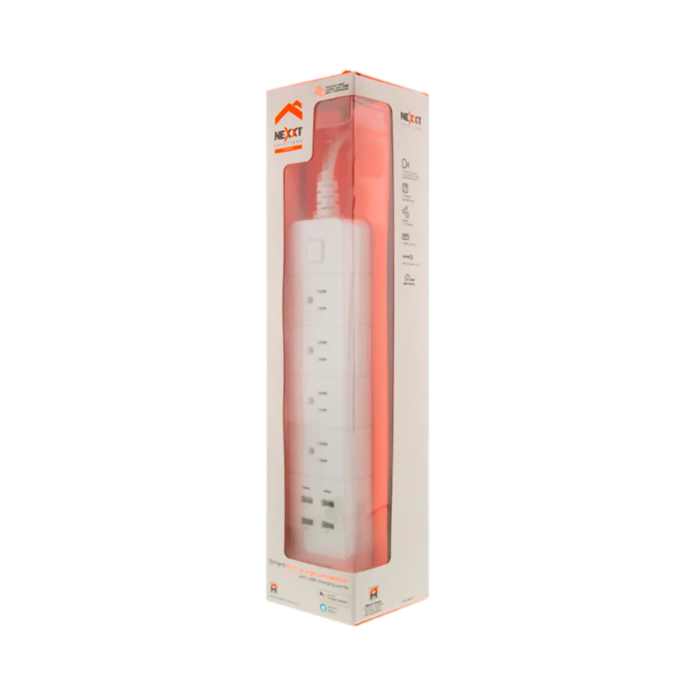 FILTRO DE LINEA NEXXT WIFI NHP-E610 1.8M/4 TOMAS + 4 USB BLANCO