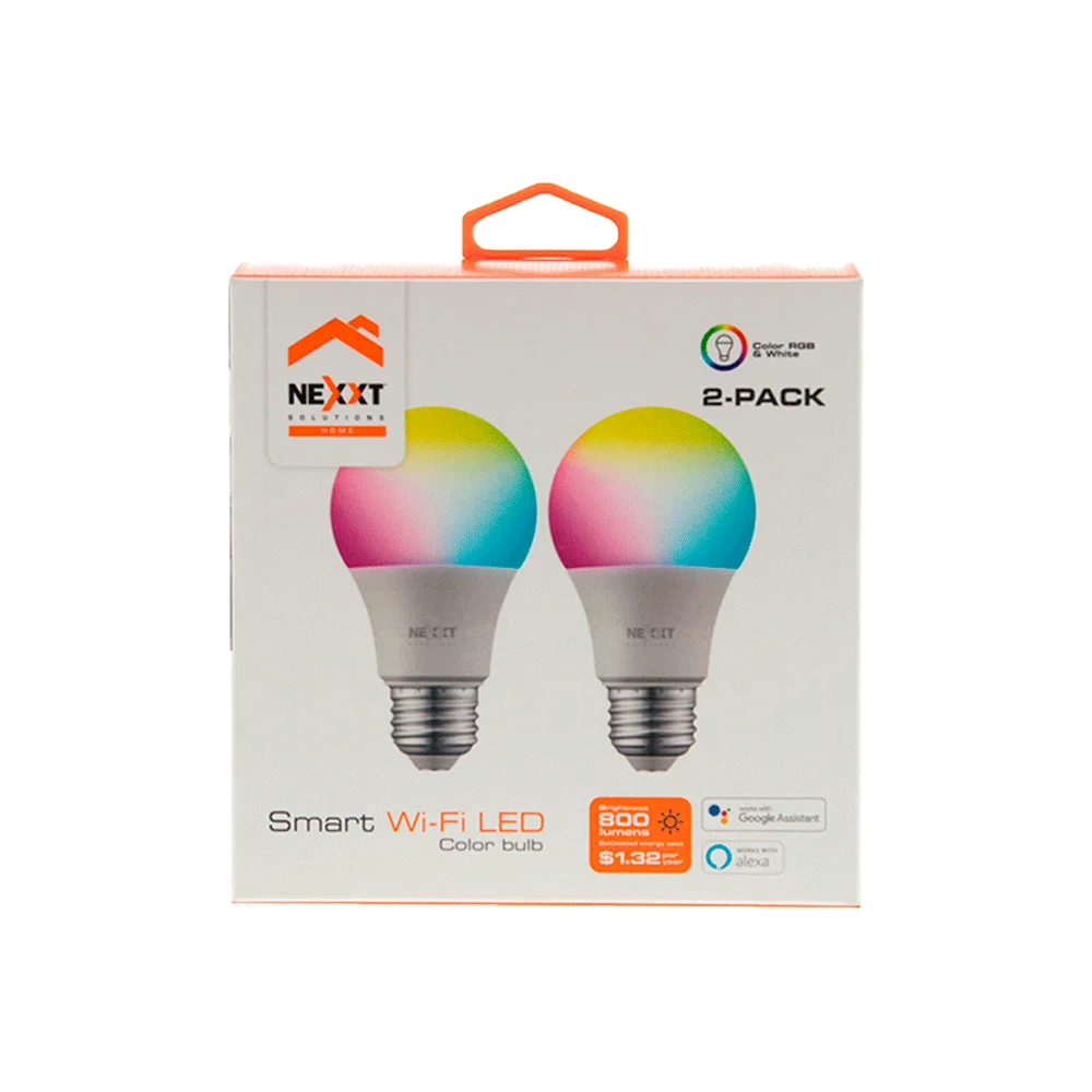 FOCO IOT NEXXT KIT DE 2 COLOR 110V 9W A19 E26/27 NHB-C110