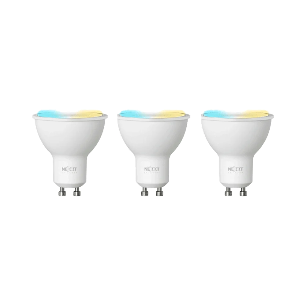 FOCO IOT NEXXT KIT DE 3 BLANCO CALIDA/FRIA 110V 4W MR16 GU10 NHB-W310
