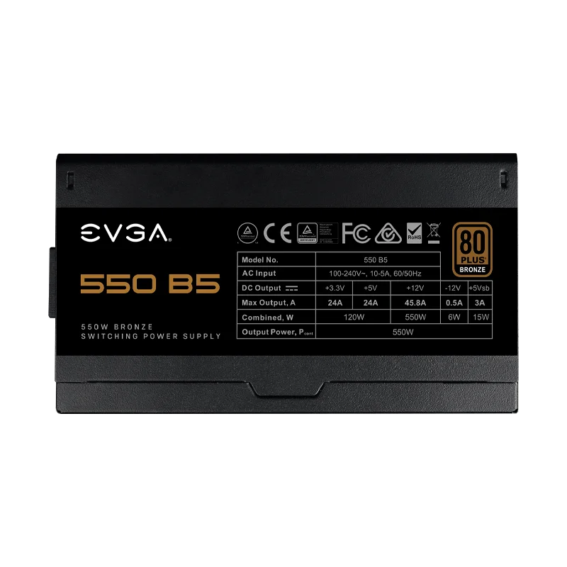 FUENTE EVGA 550W 80PLUS BRONZE 220-B5-0550-V1