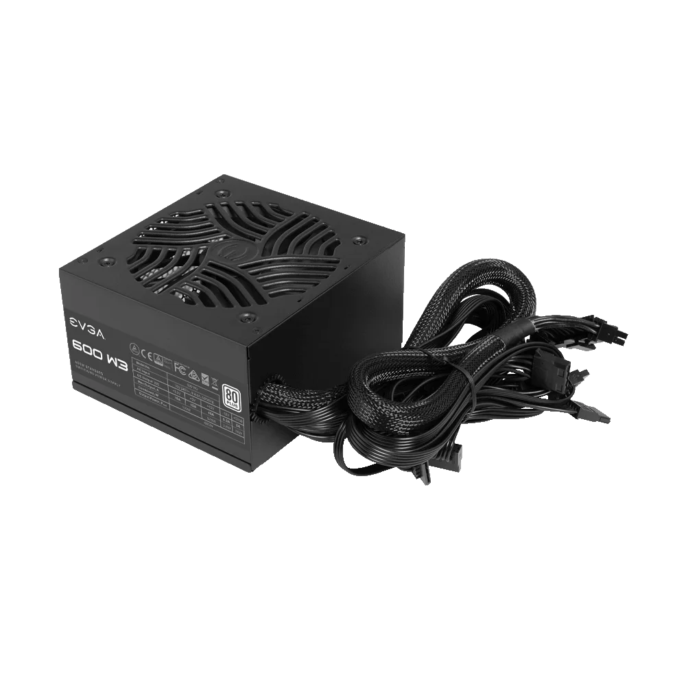 FUENTE EVGA 600W W3 80PLUS WHITE 100-W1-0600-K1