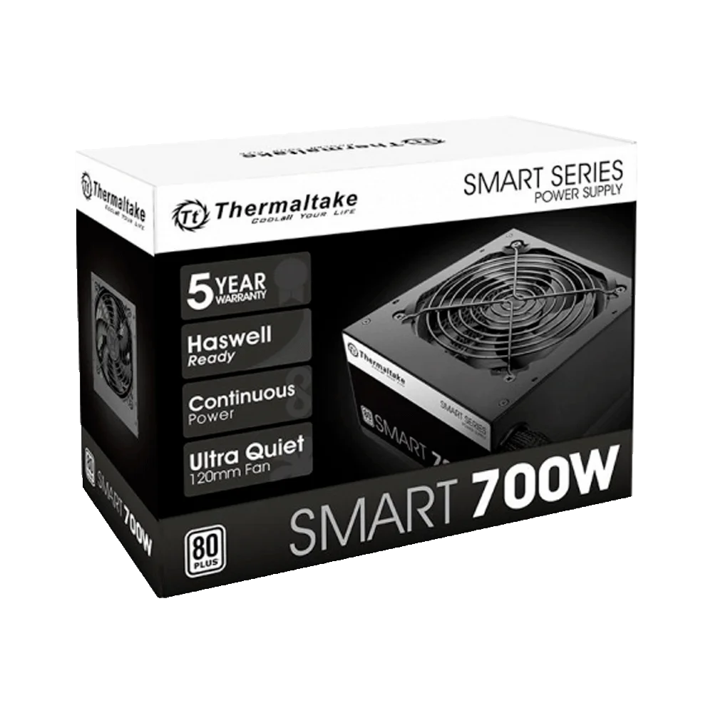 FUENTE THERMALTAKE SMART 700W 80 PLUS WHITE PS-SPD-0700NPCWUS-W