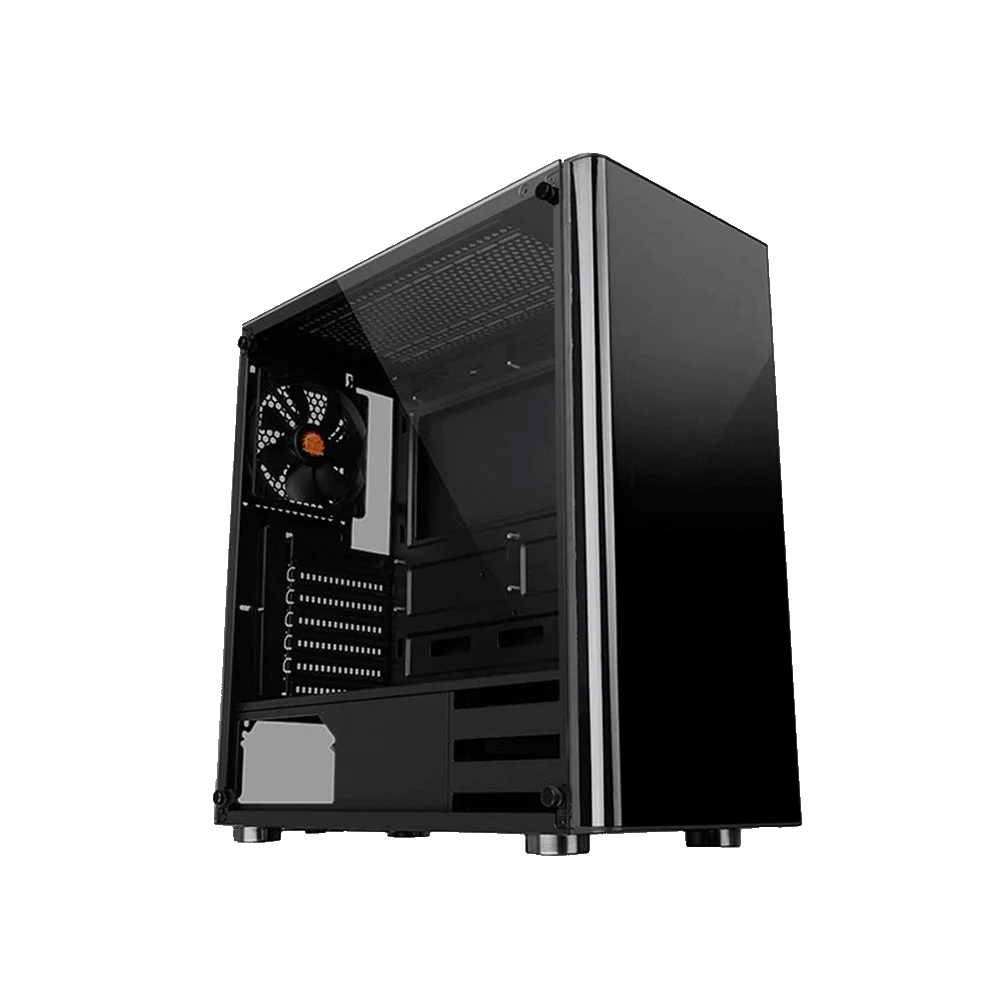 GABINETE THERMAL V200 BLACK VIDRIO TG 1FAN CA-3K8-50M1WU-00 FUENTE 500W INC