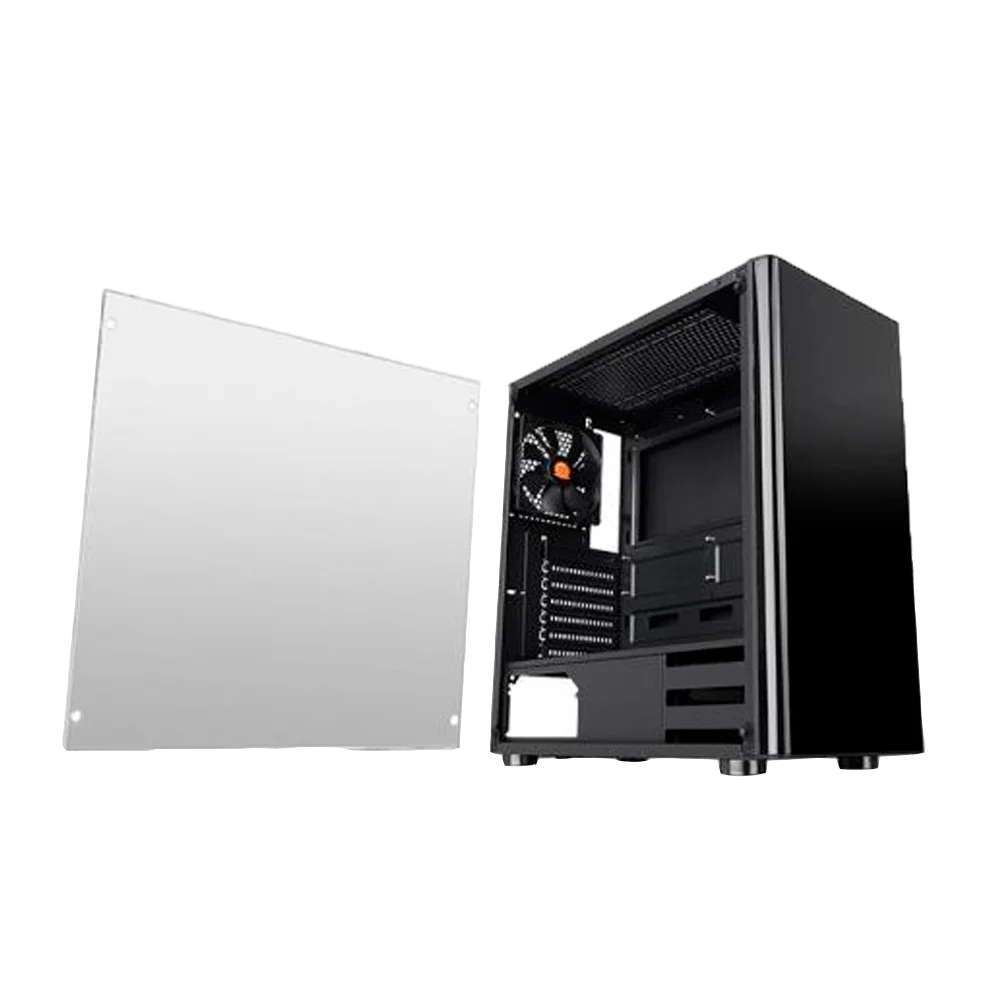 GABINETE THERMAL V200 BLACK VIDRIO TG 1FAN CA-3K8-50M1WU-00 FUENTE 500W INC