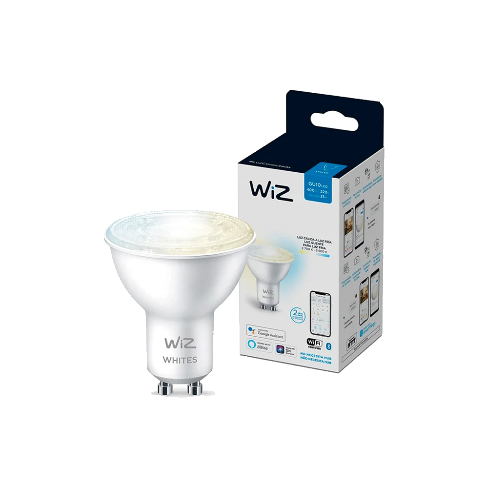 IOT WIZ FOCO BLANCO 220V 4.9W GU10 LUZ CALIDA/FRIA