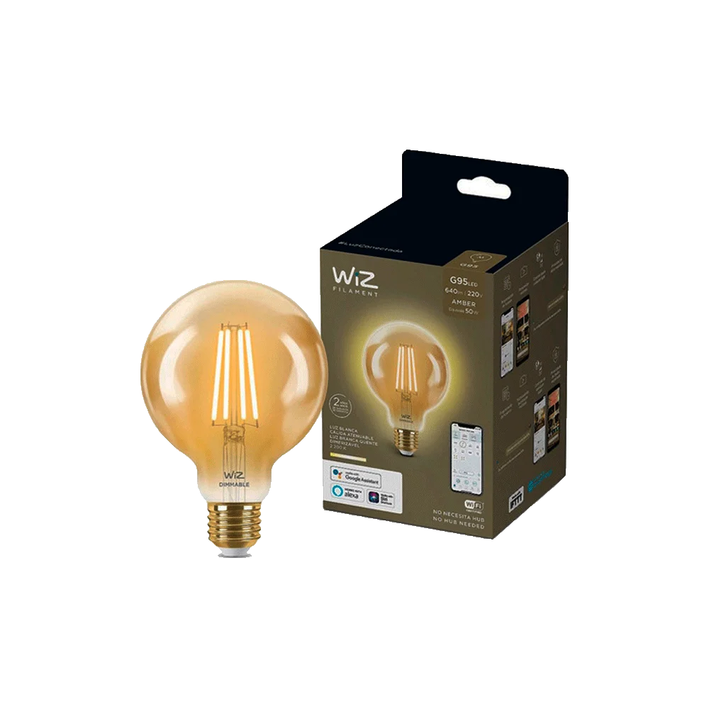 IOT WIZ FOCO FILAMENTO 220V 6.9W G95 E27 LUZ CALIDA