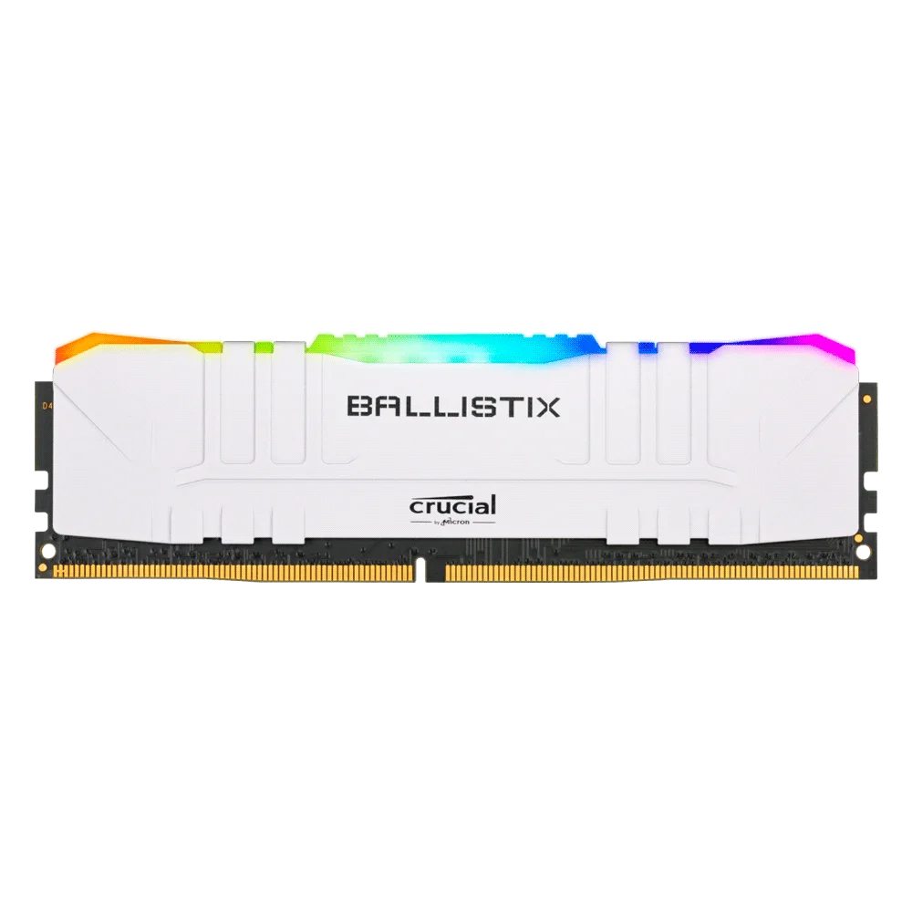 MEMORIA RAM DDR4 8GB 3000 CRUCIAL BL8G30C15U4WL BALLISTIX RGB WHITE