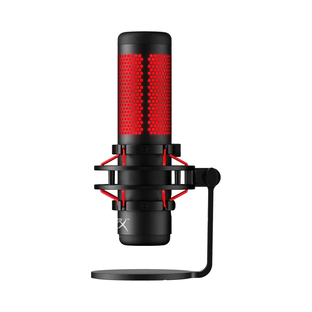 MICROFONO HYPX HX-MICQC-BK QUADCAST RGB ROJO 3M 48KHZ/16-BIT
