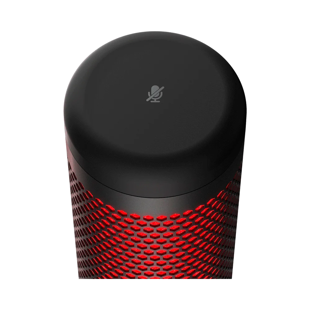 MICROFONO HYPX HX-MICQC-BK QUADCAST RGB ROJO 3M 48KHZ/16-BIT