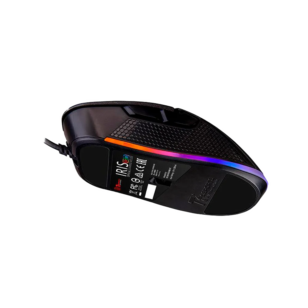 MOUSE GAMER USB MO-IRS-WDOHBK-01 IRIS RGB THERMAL OPTICO 5000DPI
