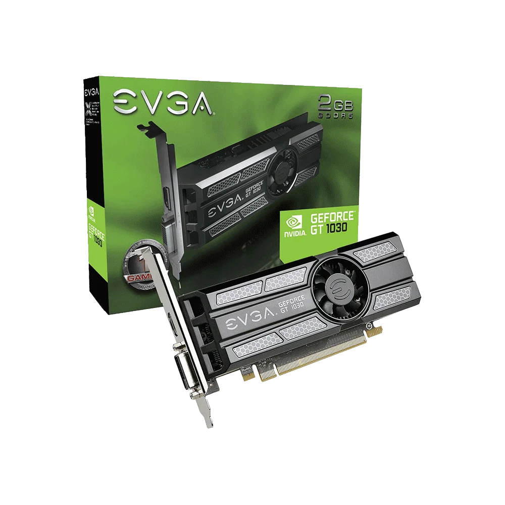 PLACA DE VIDEO EVGA GT1030 2GB DD5 02G-P4-6333-KR LOW PROFILE