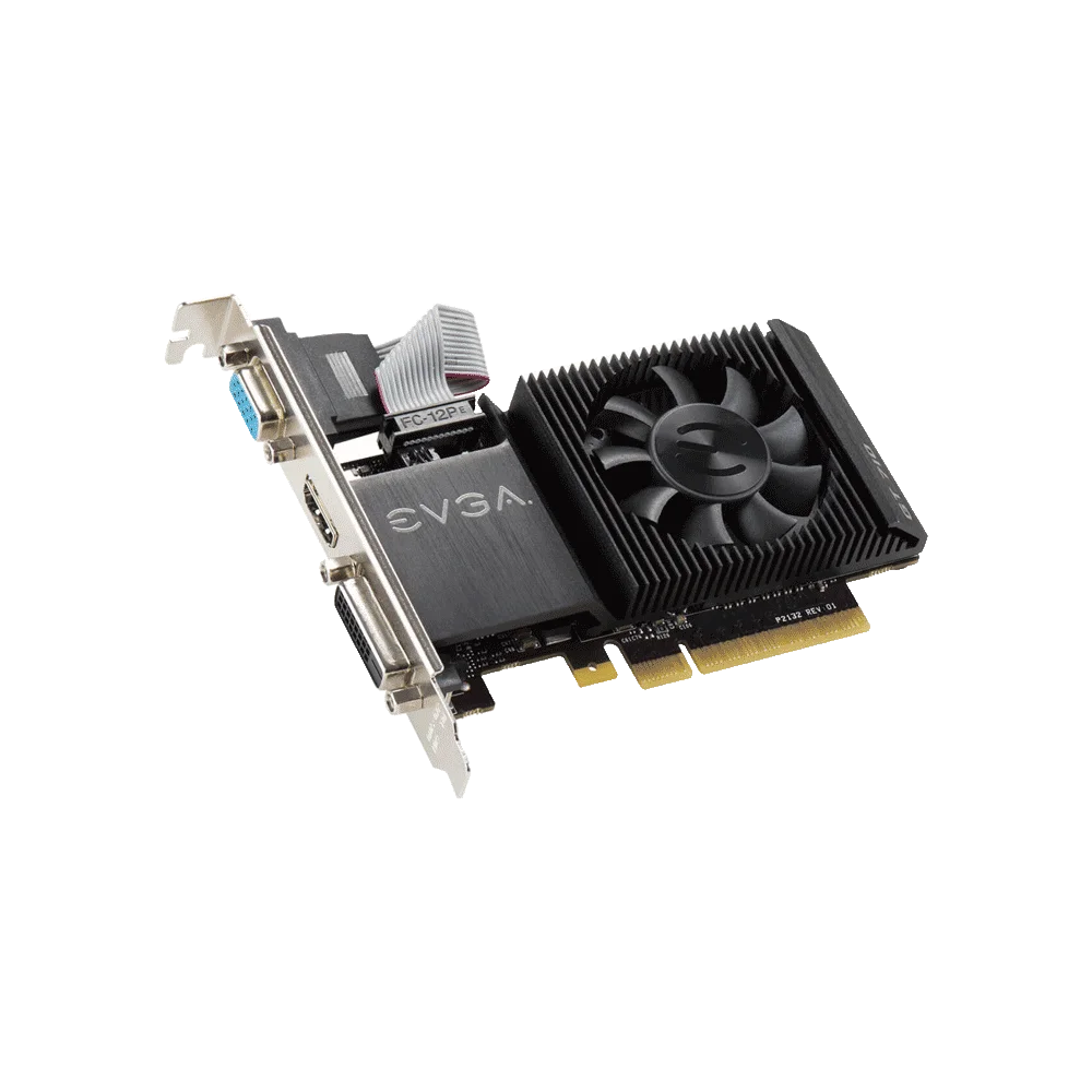 PLACA DE VIDEO EVGA GT710 2GB DDR3 02G-P3-2713-KR LOW PROFILE