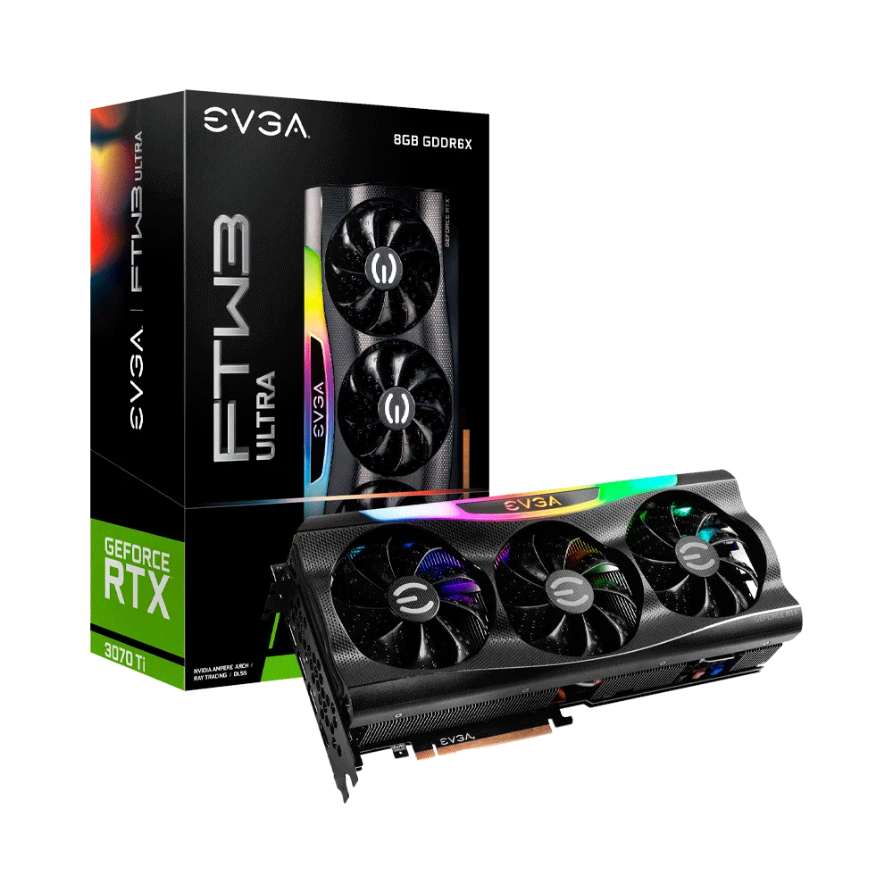 PLACA DE VIDEO EVGA RTX3070TI FTW3 ULTRA GAMING 8GB DDR6X 08G-P5-3797-KL