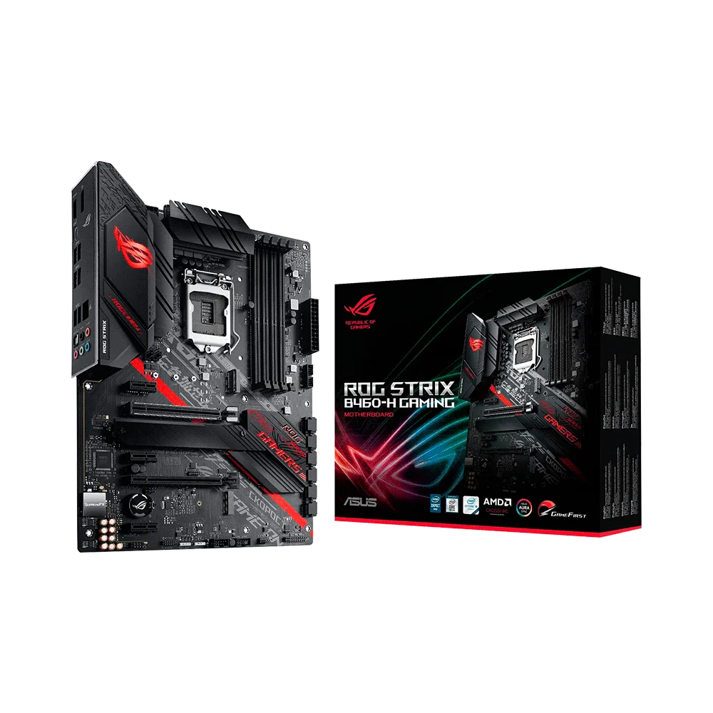 PLACA MADRE ASUS 1200 ROG STRIX B460-H GAMING S/R/HDMI/DP/2M2/DD4/USB3.2/ATX
