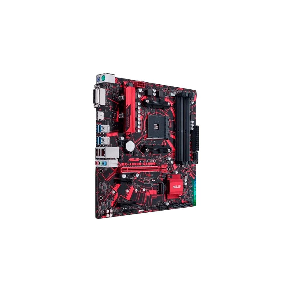 PLACA MADRE ASUS AM4 EX-A320M-GAMER S/R/HDMI/DVI/M2/DDR4/MATX