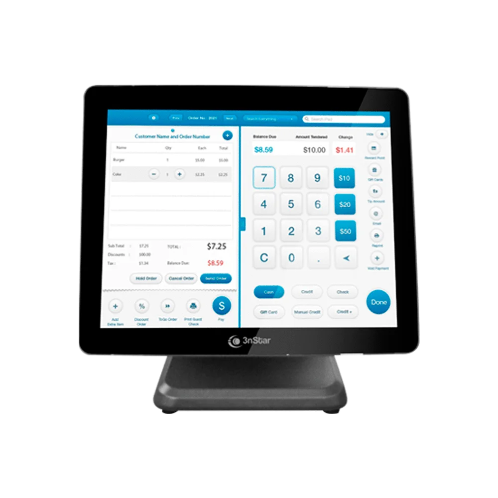 POS TOUCH 3NSTAR AIO PTE0105W INTEL J1900 4GB/120GBSSD/SIN OS ENTERPRI