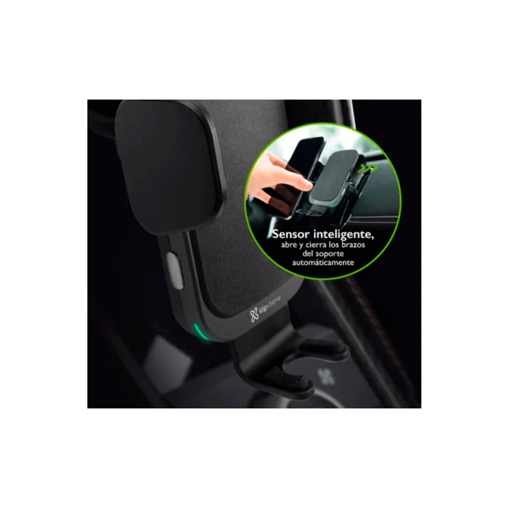 SOPORTE PARA CELULAR KLIP KMA-610 CON CARGADOR INLALAMBRICO