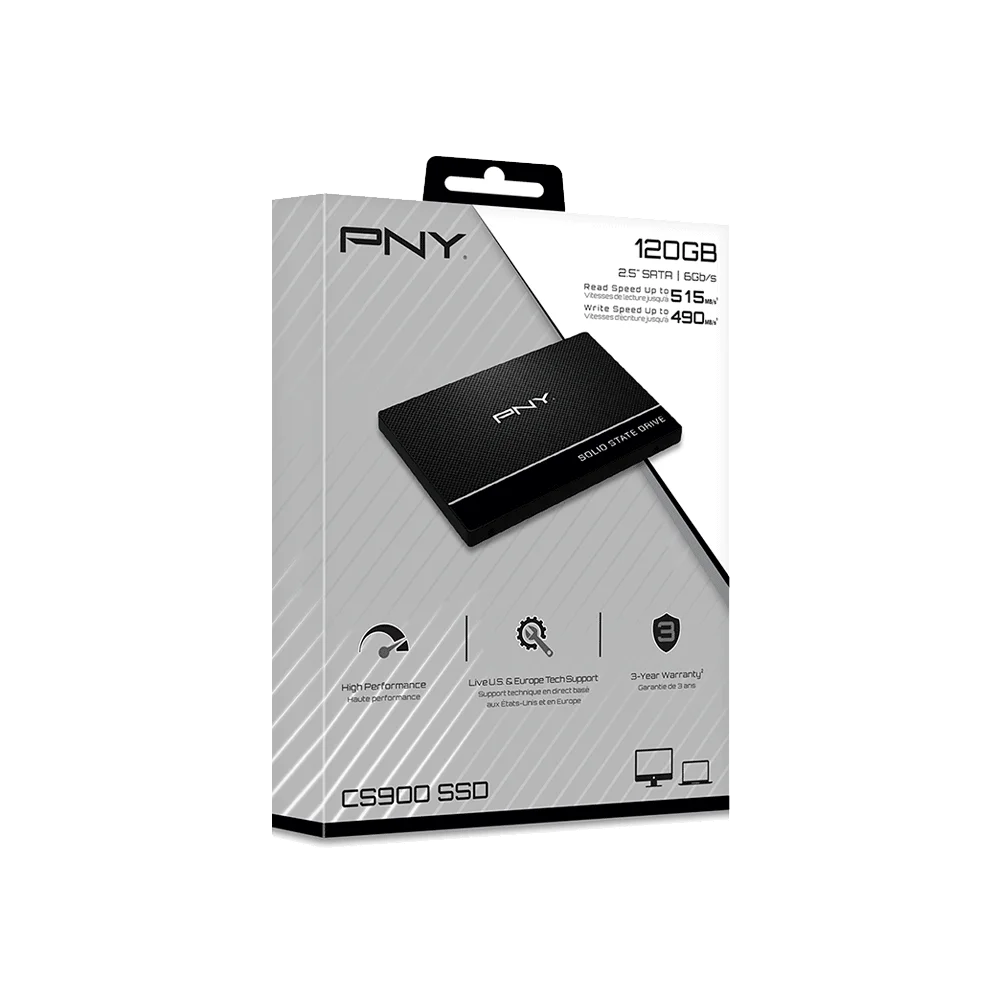 SSD SATA3 120GB PNY CS900 SSD7CS900-120-RB