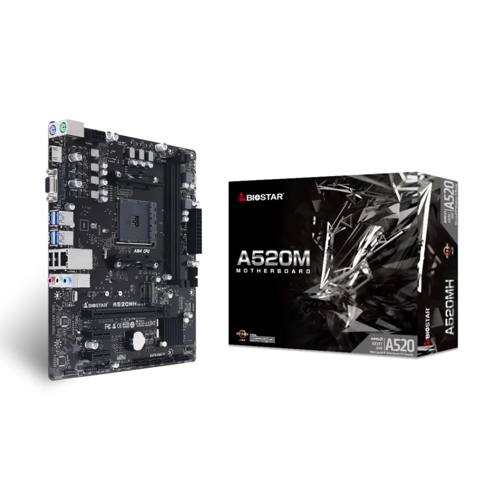 Placa Madre Biostar A520MH AM4 DDR4/HDMI 4K/USB3.2