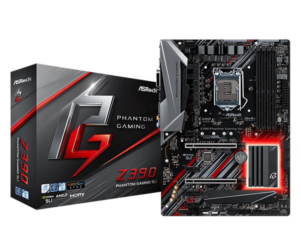 Placa Madre ASRock 1551 Z390 Phantom Gaming SLI