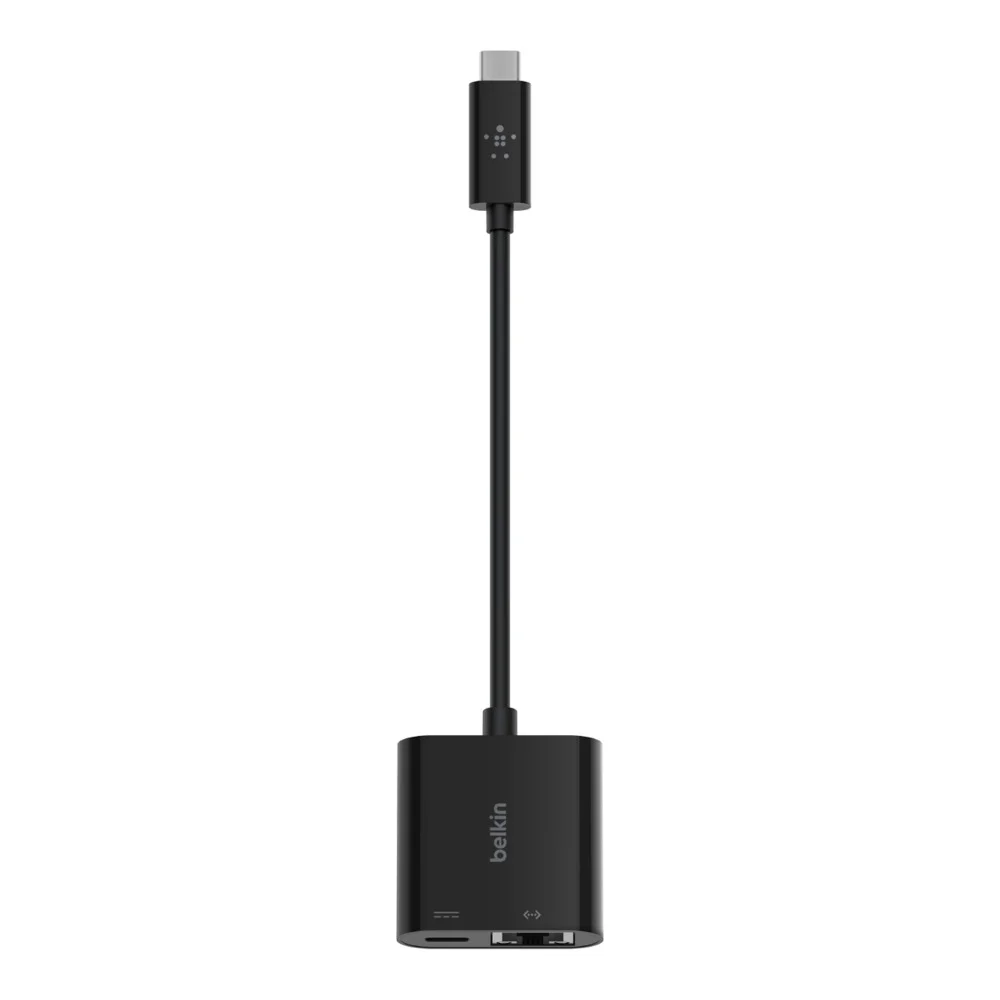 Adaptador Belkin USB-C a Ethernet y Carga INC001BTBK