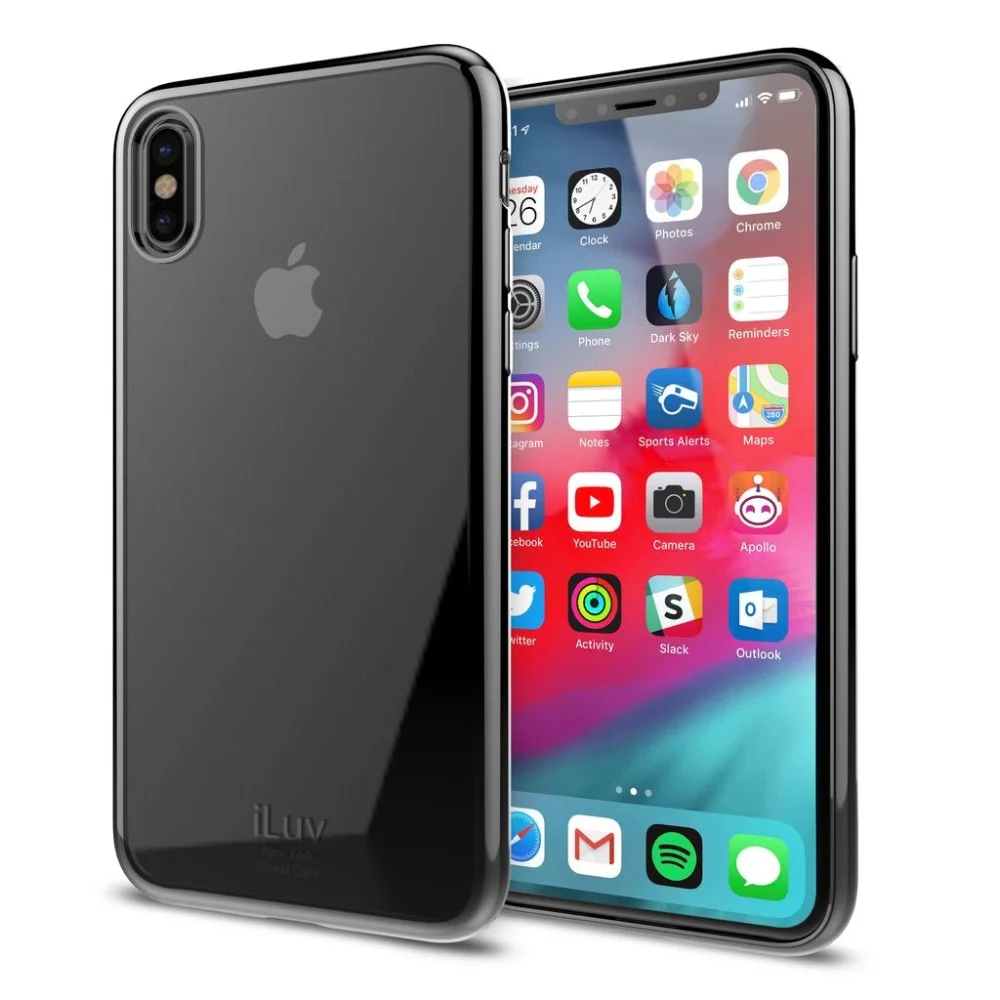Funda protectora iLuv Metal Care para iPhone XR AIXLMTBK