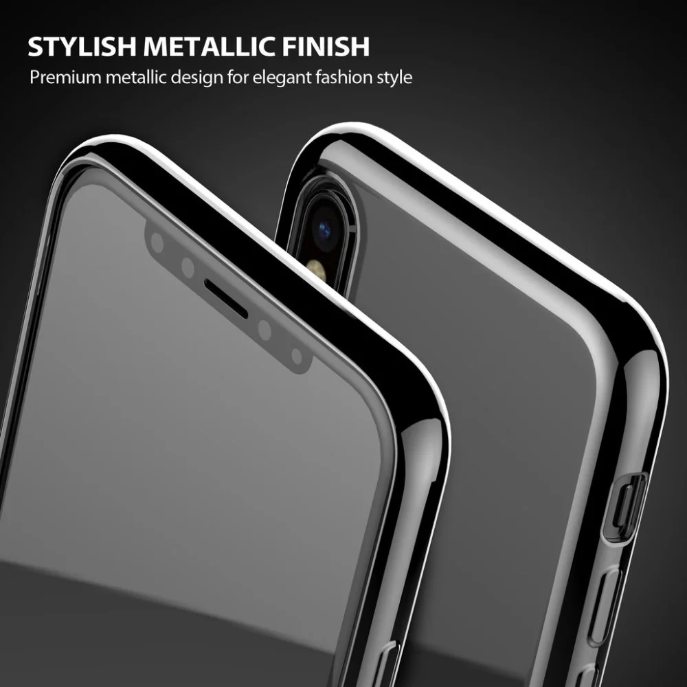 Funda protectora iLuv Metal Care para iPhone XR AIXLMTBK