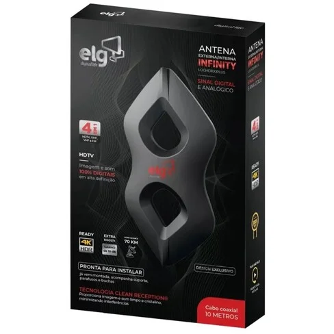 Antena de TV Digital Externa ELG Infinity LOGHD100PLUS