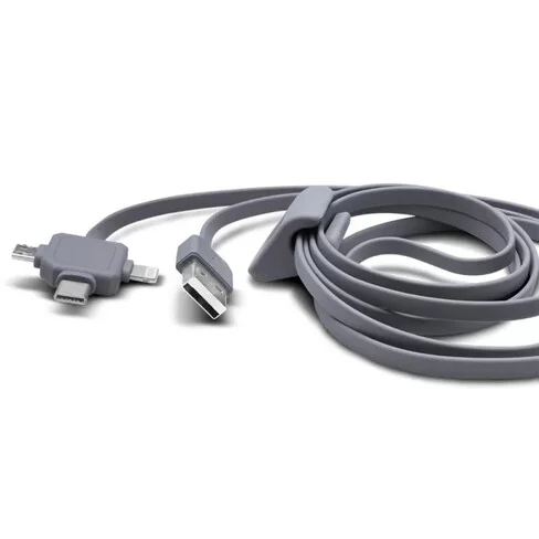 Cable ELG 3 en 1 Lightning + USB Tipo-C + MicroUSB PW31C - 1.5 metros