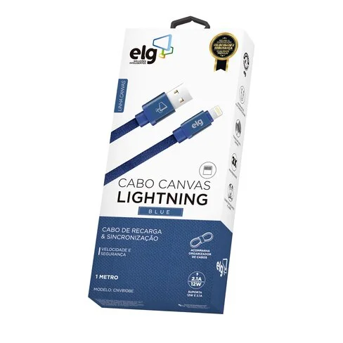 Cable ELG Canvas USB a Lightning CNV810 - 1 Metro