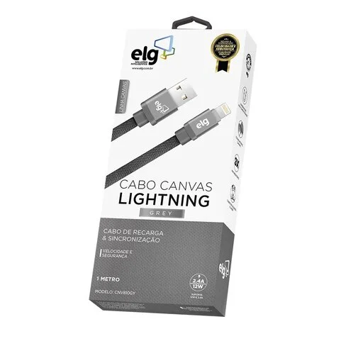 Cable ELG Canvas USB a Lightning CNV810 - 1 Metro