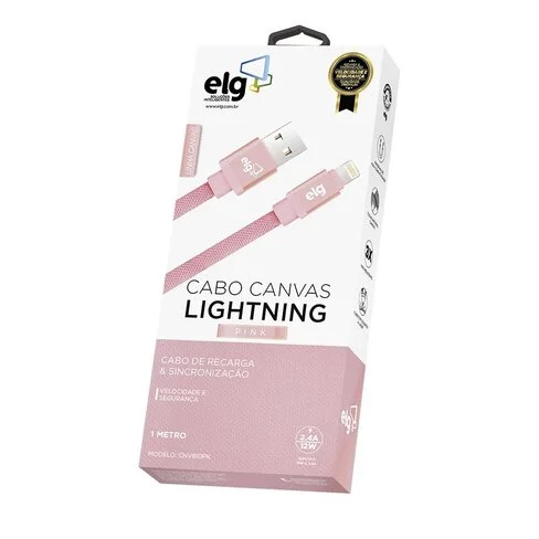 Cable ELG Canvas USB a Lightning CNV810 - 1 Metro