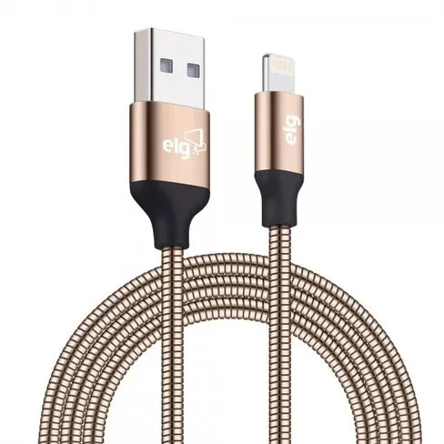 Cable ELG Blindado Inox USB a Lightning - 1 metro