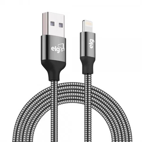Cable ELG Blindado Inox USB a Lightning - 1 metro