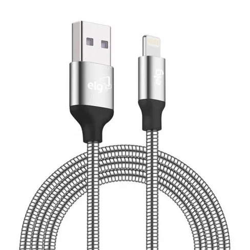 Cable ELG Blindado Inox USB a Lightning - 1 metro