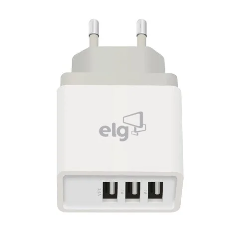 Cargador de Pared ELG con 3 entradas USB 3.4A
