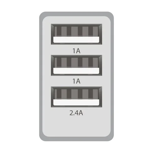 Cargador de Pared ELG con 3 entradas USB 3.4A