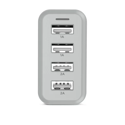Cargador de Pared ELG con 4 entradas USB 4.8A/24W